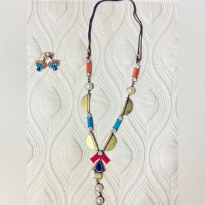 Premier Designs Pop Art Statement Necklace & Earrings Set